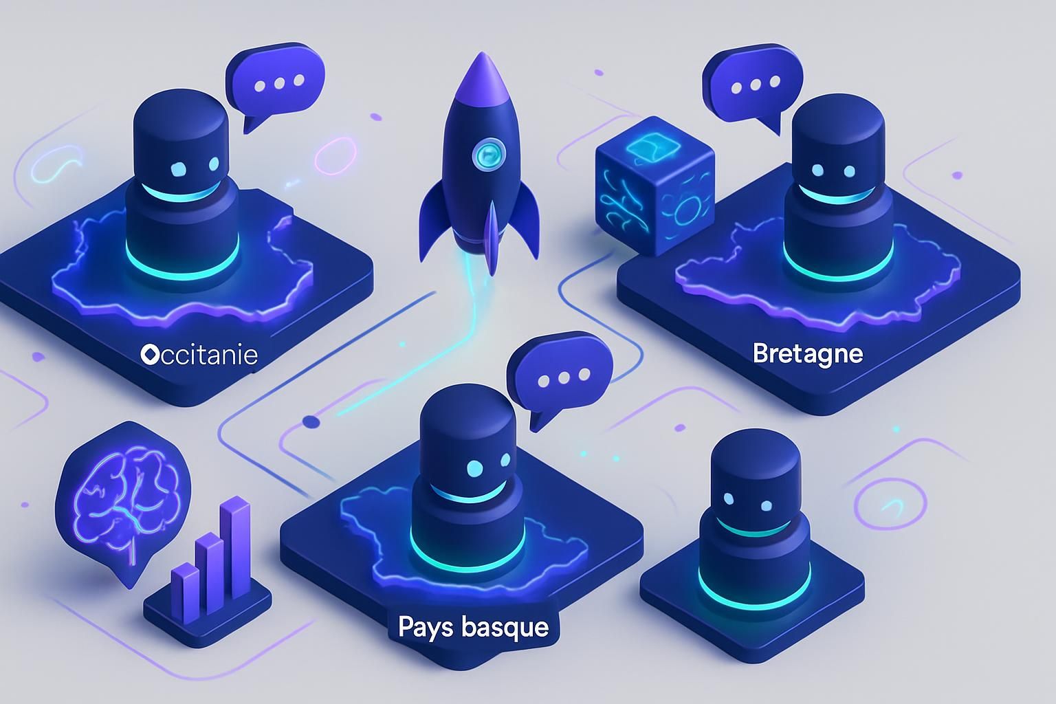 découvrez comment les voicebots intègrent les langues régionales telles que l'occitan, le breton et le basque pour faciliter les interactions vocales authentiques et inclusives.